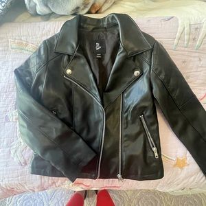Girls faux leather Moto jacket